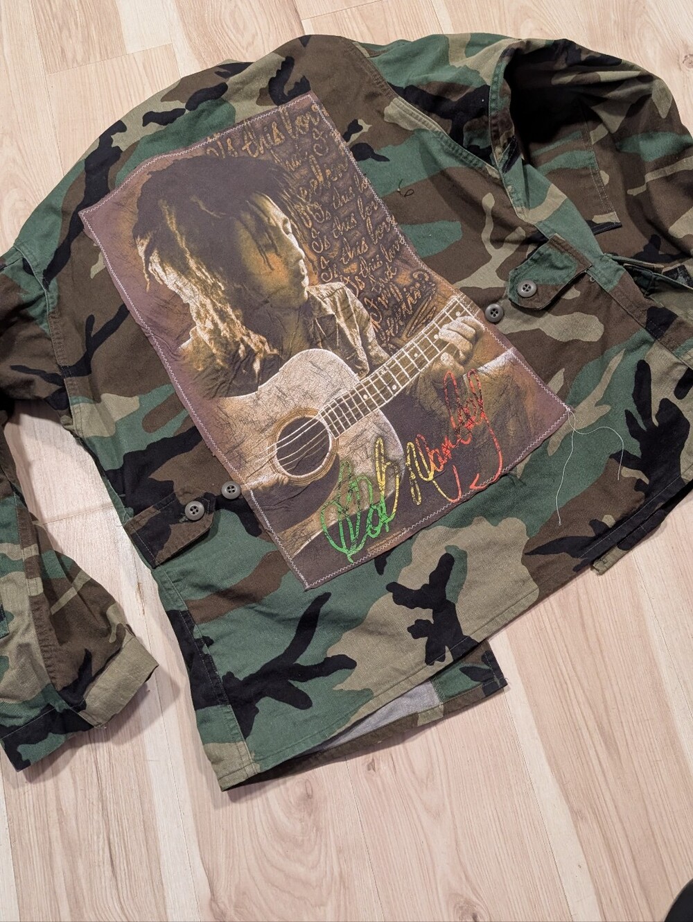 Bob Marley Vintage Military Jacket